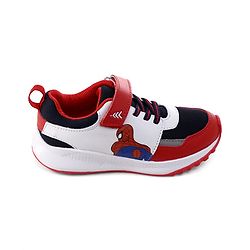Pine Kids Marvel Velcro Closure Sneakers With Spider Man Print - Red & White