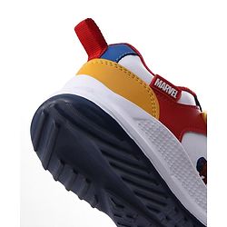 Pine Kids Marvel Velcro Closure Sneakers With Spider Man Print - Red & White