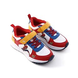 Pine Kids Marvel Velcro Closure Sneakers With Spider Man Print - Red & White