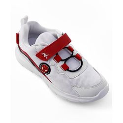 Pine Kids Marvel Velcro Closure Sneakers With Spider Man Print - Red & White