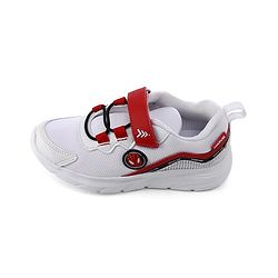 Pine Kids Marvel Velcro Closure Sneakers With Spider Man Print - Red & White