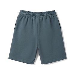 Pine Kids Looper Knit Half Sleeves Solid T-Shirt & Shorts Set - Charcoal Grey