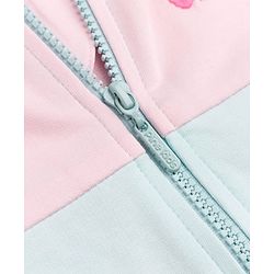 Pine Kids Cotton Knit Sweatshirts with Full Sleeves and Floral Embroidery - Pink & Sea Green
