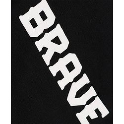 Pine Kids Cotton Knit Hooded Sweatshirt with Full Sleeves and Tiger Print - Black