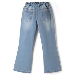 Pine Kids Denim Woven Full Length Washed Flared Jeans - Navy Blue