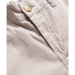 Pine Kids Cotton Elastane Woven Full Length Solid Trouser - Beige