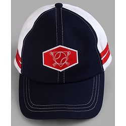 Pine Kids Woven Baseball Cap Navy Blue - Diameter 16 cm