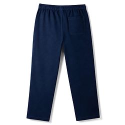 Pine Kids Cotton Elastane Woven Full Length Pants With Pocket - Navy Blue