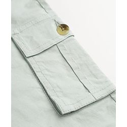 Pine Kids Cotton Elastane Woven Full Length Cargo Pocket Trousers Pant - Grey