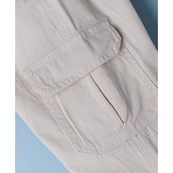 Pine Kids Cotton Elastane Woven Full Length Trouser In Khaki