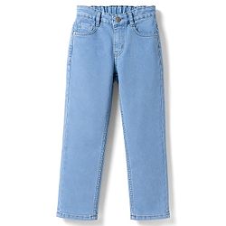 Pine Kids Denim Woven Full Length Washed Jeans - Blue