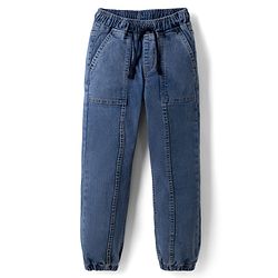 Pine Kids Cotton Blend Denim Woven Full Length Solid Jeans - Blue