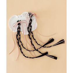 Pine Kids Free Size Hair Extensions - Pink