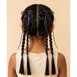 Pine Kids Free Size Hair Extensions - Purple