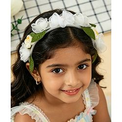 Pine Kids Free Size Hair Bands - White