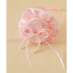 Pine Kids Hair Bands With Applique Free Size-Pink