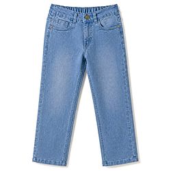 Pine Kids Denim Woven Full Length Washed Jeans - Light Blue
