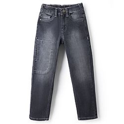 Pine Kids Denim Full Length Washed Jeans - Black