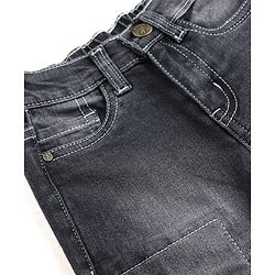 Pine Kids Denim Full Length Washed Jeans - Black