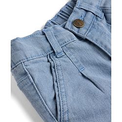 Pine Kids Denim Woven Full Length Washed Jeans - Light Blue
