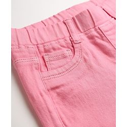 Pine Kids Denim Woven Ankle Length Solid Jeggings - Pink