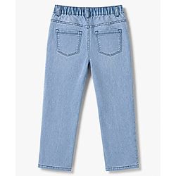 Pine Kids Denim Woven Full Length Distressed Solid Jeans - Blue