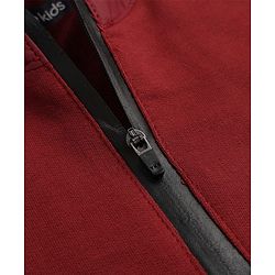 Pine Kids Looper Knit Full Sleeves T-Shirt and Jogger Winter Wear Suit with Fearless Challenger Patch - Maroon