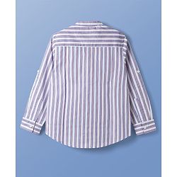 Pine Kids Cotton Woven Striped Shirt & T-Shirt - Multicolor