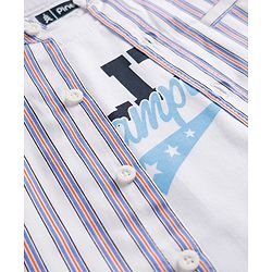 Pine Kids Cotton Woven Striped Shirt & T-Shirt - Multicolor