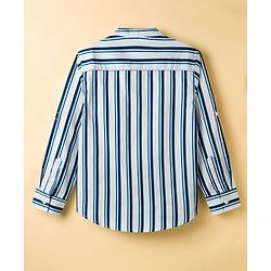 Pine Kids Cotton Woven Full Sleeves Striped Shirt - Multicolor