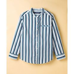 Pine Kids Cotton Woven Full Sleeves Striped Shirt - Multicolor
