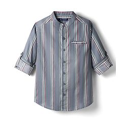 Pine Kids Cotton Woven Full Sleeves Striped Shirt - Multicolor