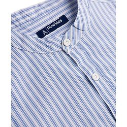 Pine Kids Cotton Woven Full Sleeves Striped Shirt - Sky Blue