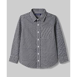 Pine Kids 100% Cotton Woven Full Sleeves Checks Shirt With Text Printed Tank T-Shirt - Black