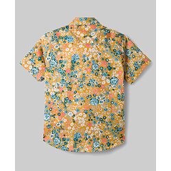 Pine Kids Cotton Woven Half Sleeves Floral Printed Shirt & T-Shirt - Multicolor