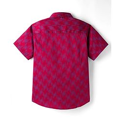 Pine Kids Cotton Woven Checks Shirt & Printed T-Shirt - Multicolor