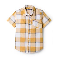 Pine Kids Cotton Woven Checks Shirt & Printed T-Shirt - Multicolor