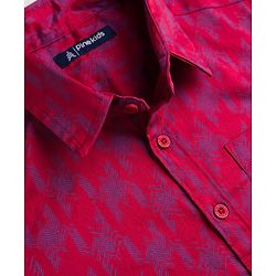 Pine Kids Cotton Woven Checks Shirt & Printed T-Shirt - Multicolor