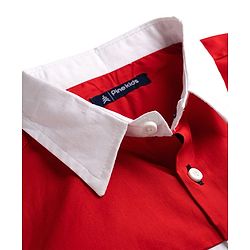 Pine Kids Cotton Woven Solid Shirts Roll Up Sleeves Navy Blue 4-5 Years
