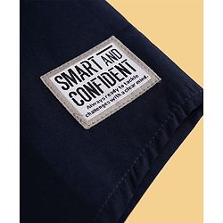 Pine Kids Cotton Woven Shirt Color Block Half Sleeves Navy Blue 4-5 Years