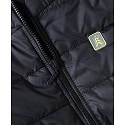 Pine Kids Woven Padded Winter Jacket with Full Sleeves - Black