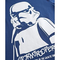 Pine Kids Single Jersey Knit Full Sleeves Star Wars Printed T-Shirt & Pyjama Night Suit- Blue