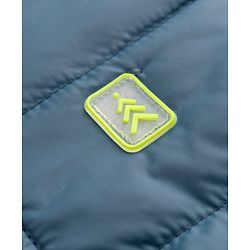 Pine Kids  Woven Full Sleeves Hooded Padded Solid Colour Jacket - Blue