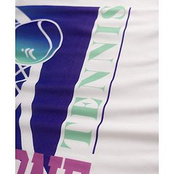 Pine Active Knit Drop Shoulder Half Sleeves T-shirt With Melbourne Text Graphic - White