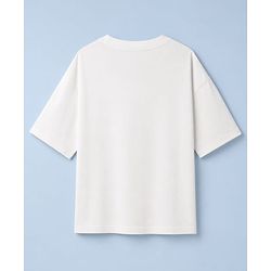 Pine Active Knit Drop Shoulder Half Sleeves T-shirt With Melbourne Text Graphic - White