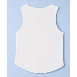 Pine Active Knit Sleeveless Volley Ball T-Shirt- White