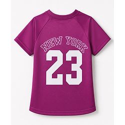 Pine Active Knit Half Sleeves Tee With Shorts Set With Text Print - Pink