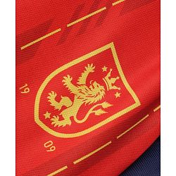 Pine Active Knit Half Sleeves Tee With Shorts Football With Text Print - Red