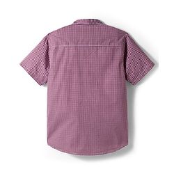 Pine Kids Cotton Woven Checks Shirt With Printed T-Shirt - Red