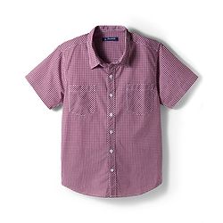 Pine Kids Cotton Woven Checks Shirt With Printed T-Shirt - Red